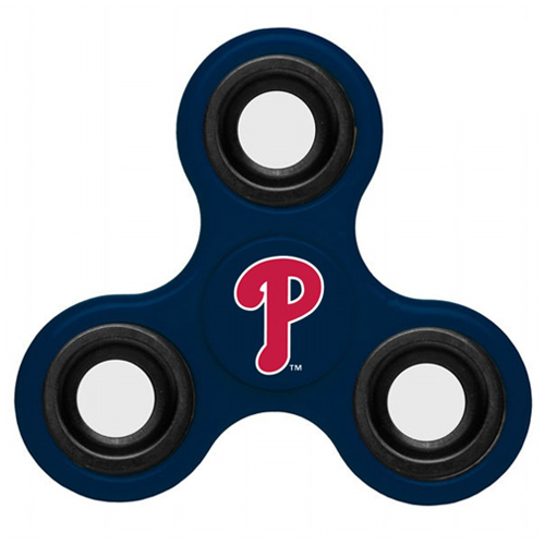 MLB Philadelphia Phillies 3 Way Fidget Spinner B56 - Navy - Click Image to Close